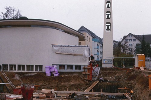 Aushub bei der Pfarrkirche